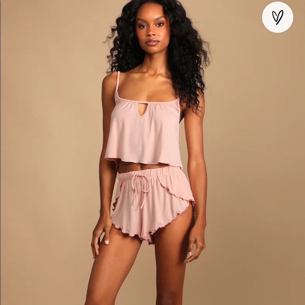 FREE PEOPLE Large to Be Blush Pink Cami Tank